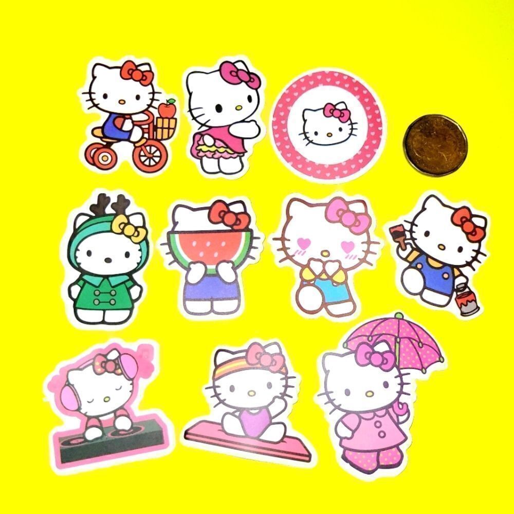 3/$20 brand new 10x waterproof hello kitty stickers
